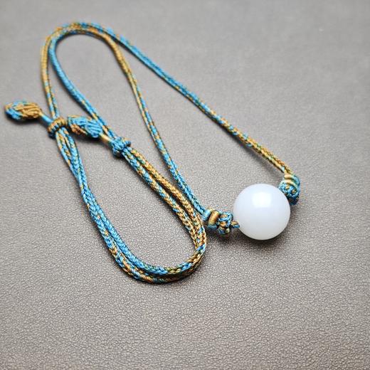 新疆和田玉且末料羊脂玉勒子锁骨链 1122-5（一个） 商品图4