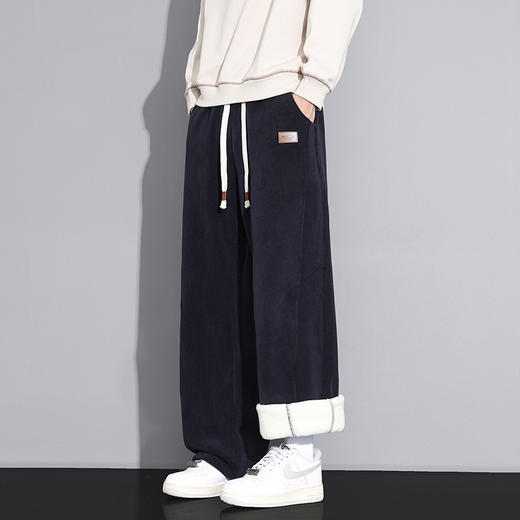 【GZ】无忧购羊驼绒裤子男士秋冬季保暖加绒加厚直筒裤29188#（截单后5-7天发货） 商品图6