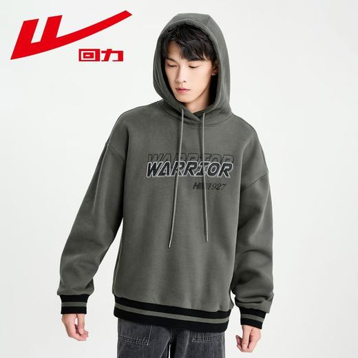 回力加绒加厚卫衣男款2025春季新款美式复古连帽情侣外套ins潮牌 商品图3