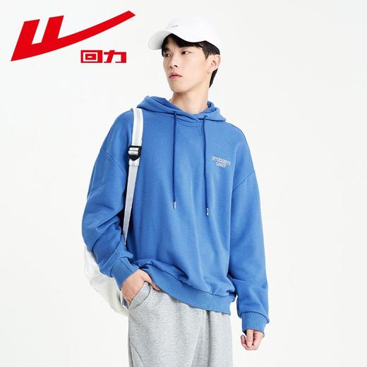 回力连帽卫衣男士春秋新款加绒美式纯棉宽松长袖上衣潮牌带帽外套 商品图8
