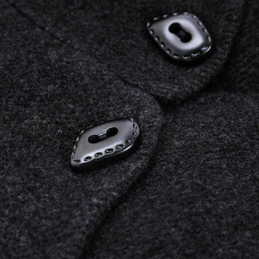 QH942斯尔丽2025新款含山羊绒羊毛大衣廓形松弛配斜跨小包长款大衣 商品图7