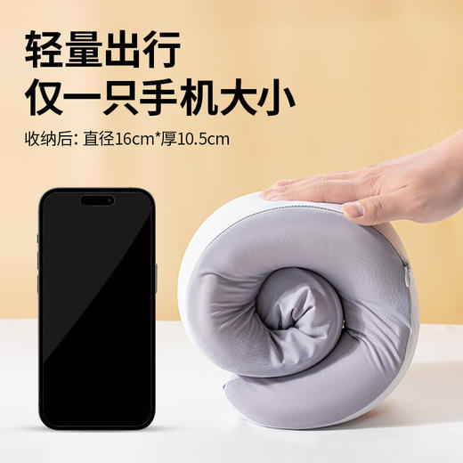 积分免费兑：名创优品（MINISO）记忆棉u型枕护颈枕旅行便携靠枕长途出行脖枕办公室午睡枕神器 商品图2