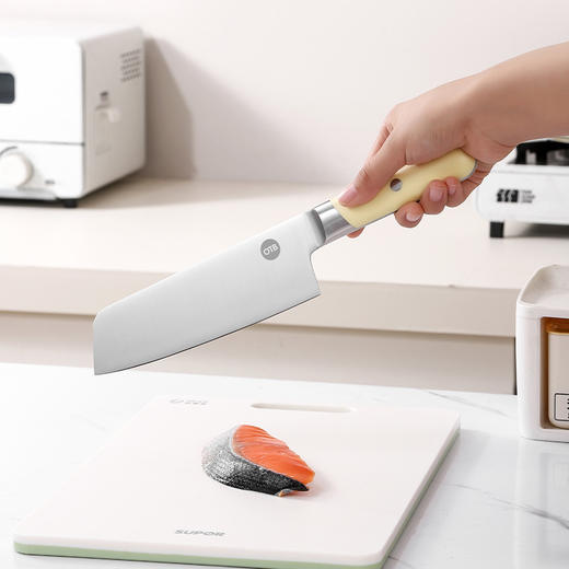 OTB星云系列小菜切不锈钢一体成型轻盈省力小巧锋利厨房刀具 商品图1