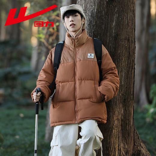 回力棉服男款冬季新款立领保暖棉袄棉衣加绒加厚面包服时尚潮外套 商品图9
