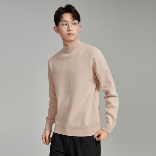 GXG男装秋季简约休闲男款纯色圆领针织衫毛衣K&C 商品图1