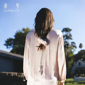 桑罗发饰桑蚕丝郁金香花苞大肠发圈立体有型呵护秀发