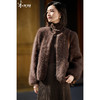 三奢混纺毛绒外套 浣熊绒幼兔毛羊毛 三重柔糯 米思阳2025冬季保暖真毛高级感拉毛绒感外套女5747 商品缩略图0