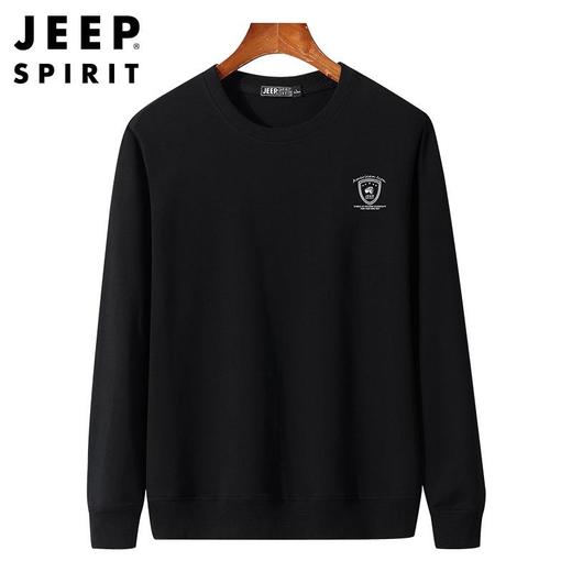 JEEP SPIRIT春款长袖T恤男宽松大码男士卫衣休闲圆领 7604新款 商品图1