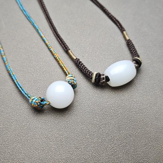 新疆和田玉且末料羊脂玉勒子锁骨链 1122-5（一个） 商品图0