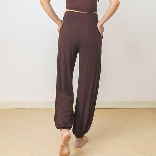 AddOne+1瑜伽运动时尚翻边中高腰灯笼裤宽松版 商品图2