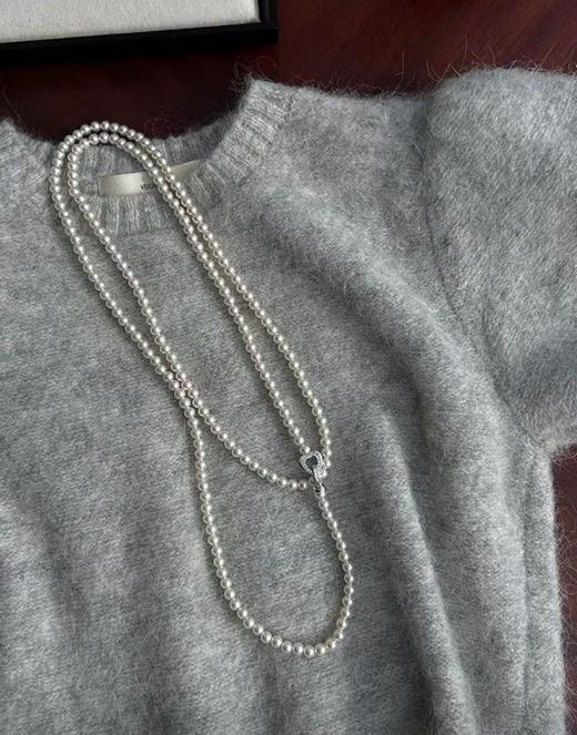时尚智慧法式轻熟珍珠施华洛珍珠通勤百搭毛衣链 商品图6