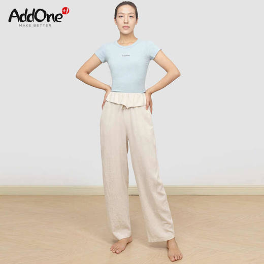 AddOne+1瑜伽运动休闲基础款圆领短袖修身型 商品图4