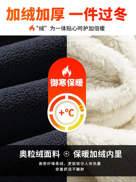 【GZ】无忧购羊驼绒裤子男士秋冬季保暖加绒加厚直筒裤29188#（截单后5-7天发货） 商品图3