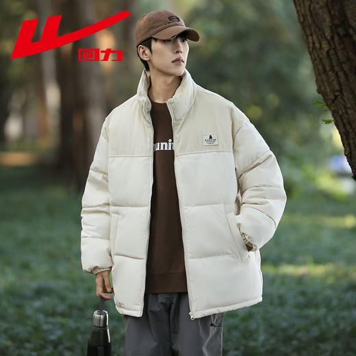 回力棉服男款冬季新款立领保暖棉袄棉衣加绒加厚面包服时尚潮外套 商品图4