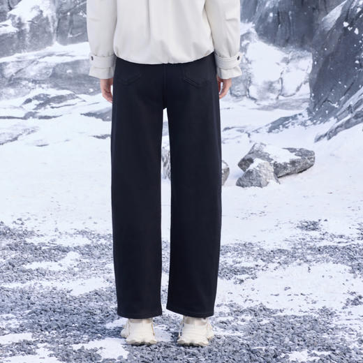 半身缘女裤 冬季舒适百搭香蕉裤型牛仔裤254102P10120078 商品图1