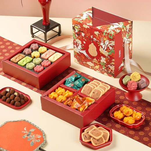 【云间锦绣年礼】悠享时2025春节年货礼盒装中式糕点过年走亲戚送礼品新年高端点心团购568g 商品图1