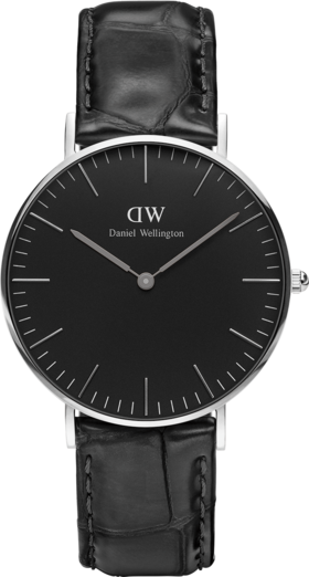 F1G00100147 丹尼尔惠灵顿DANIEL WELLINGTON |DW 36MM英伦经典百搭黑色皮表带石英表 男女中性【无电】