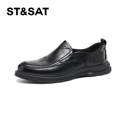 星期六男士套脚厚底休闲皮鞋SSD3121034 商品图5