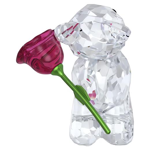 黑五特价！Swarovski水晶雕塑 拿玫瑰花🌹的小熊🐻 原价1200+黑5价￥450直邮到手 商品图2
