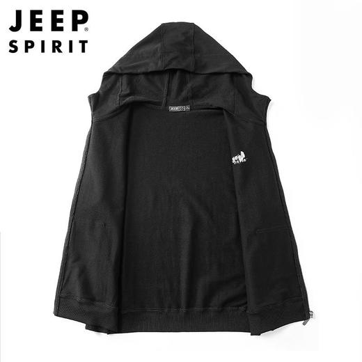 JEEP SPIRIT卫衣运动开衫连帽外套薄款宽松休闲男HL2027（主推） 商品图4