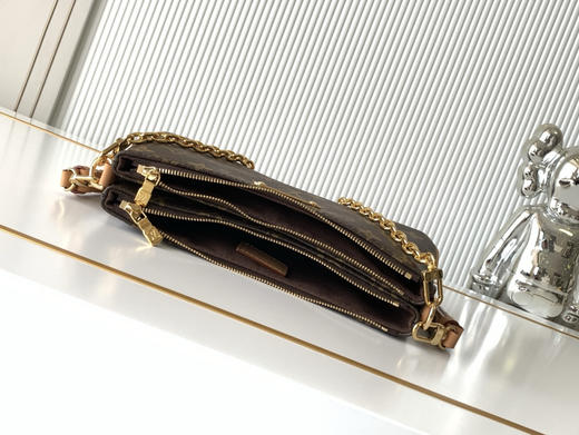 秋冬特惠💰1080 渠道级LV【全钢五金 变码芯片】te级LV 全套包装 M83008老花 Liv Pochette 手袋 商品图7