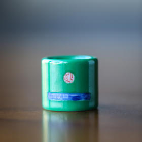 【曰何】 苔绿印章盖置（2）