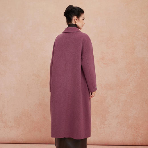 QH927斯尔丽25新款性强韩版H廓形简洁大方高雅气质长大衣 商品图1