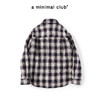 a minimal club美式高街100%棉格纹布棉服毛边菱格绗缝棉AM5APJ02 商品缩略图1
