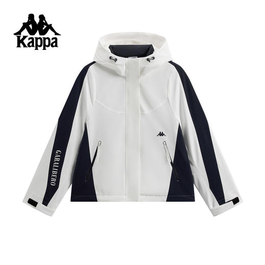 Kappa 户外休闲棉服2025新款连帽夹克男女四防运动外套K0G22MM40 商品图1