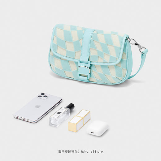 1004615667213  CHARLES&KEITH 女士棋盘格链条手提斜挎包 商品图2