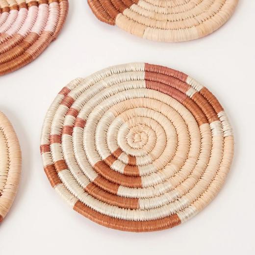 心艺手作：万花筒手工编织杯垫（四个装）Abstract Form Coasters, Set of 4 商品图2