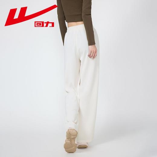 回力灯芯绒阔腿裤女2025秋季新款窄版直筒雪尼尔休闲运动长裤子女 商品图1