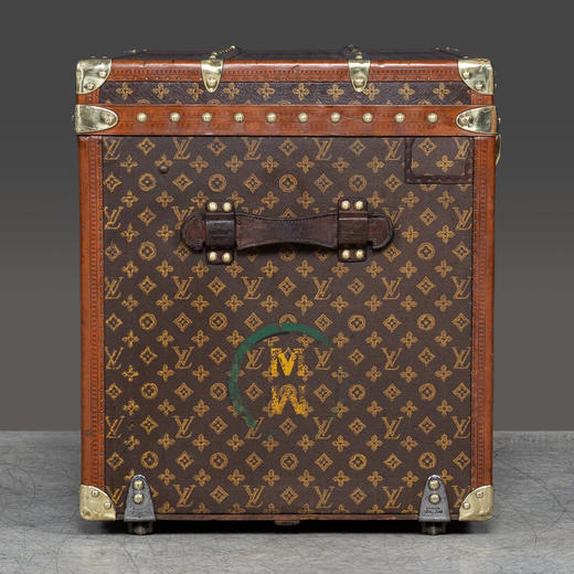 独角鹿西洋古董1920年代法国顶级奢侈品牌路易威登出品Monogram帆布经典老花款帽箱 商品图5