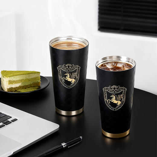 大英博物馆 古希腊系列 飞马黑金 便携咖啡保温杯 商品图1