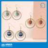 心艺手作：皇冠金“努苏姆”系列耳环 Crown Gold Nuusum Earrings in Blue/Pink/Teal 商品缩略图0