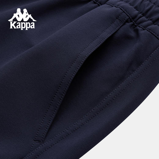 Kappa 运动长裤男冬季新款宽阔腿裤藏青色加绒束脚裤子K0G12AX01 商品图4