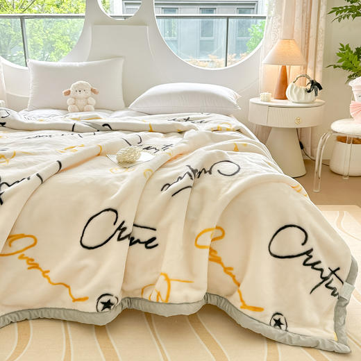 【广东省省被】双层加厚拉舍尔毛毯 柔软亲肤蓄热保暖 商品图8