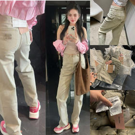 NEW Mi&u*24AW早秋新款丹宁牛仔长裤