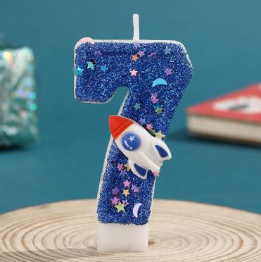 星空火箭数字蜡烛-仅支持与下午茶、蛋糕一起购买配送【蛋糕配件】 商品图8