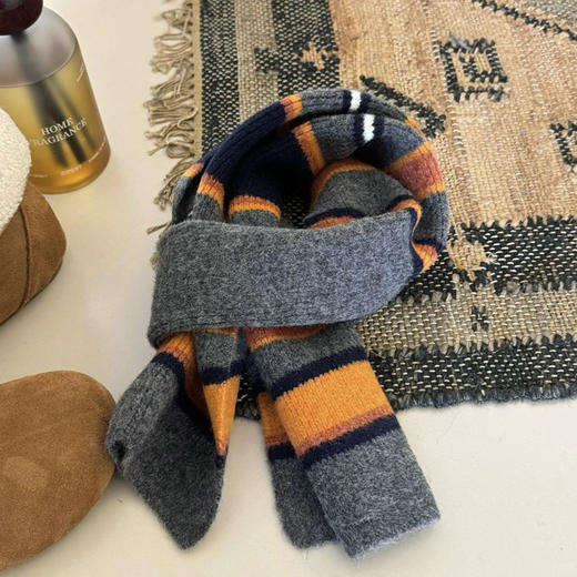 韩国设计师款彩虹费尔岛羊毛围巾🌈11251 商品图5