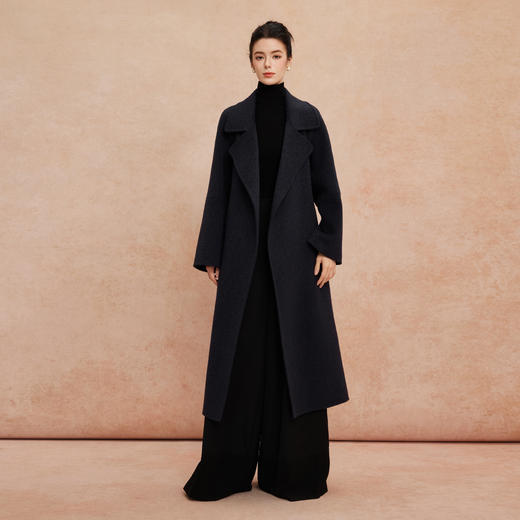QH950斯尔丽25新款保暖轻盈松弛简约大气商场同款显瘦长大衣 商品图3