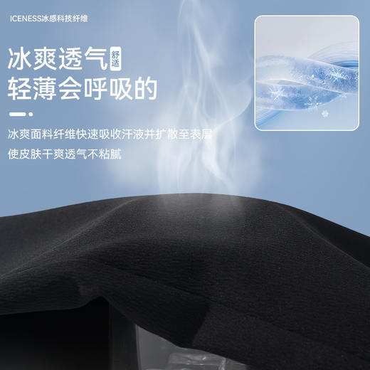 回力冰丝裤子男士2025夏季新款薄款透气运动裤宽松垂感休闲长裤男 商品图3