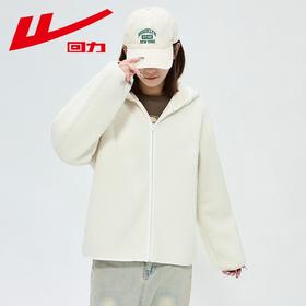 回力羊羔绒毛外套女2025春秋新款小个子百搭宽松开衫外套休闲上衣