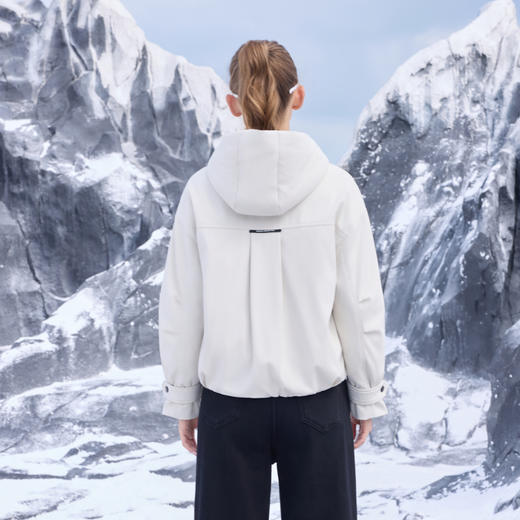 半身缘女装 冬季休闲保暖连帽百搭羽绒服254213P01340145 商品图1