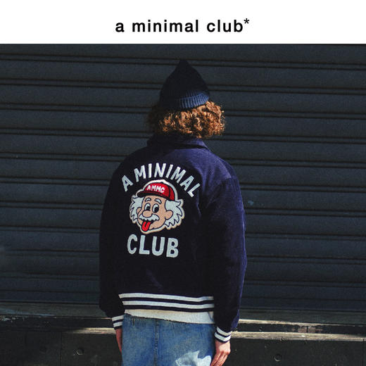 a minimal club美式复古趣味灯芯绒棒球服棉服廓形高街AM5APJ08 商品图1