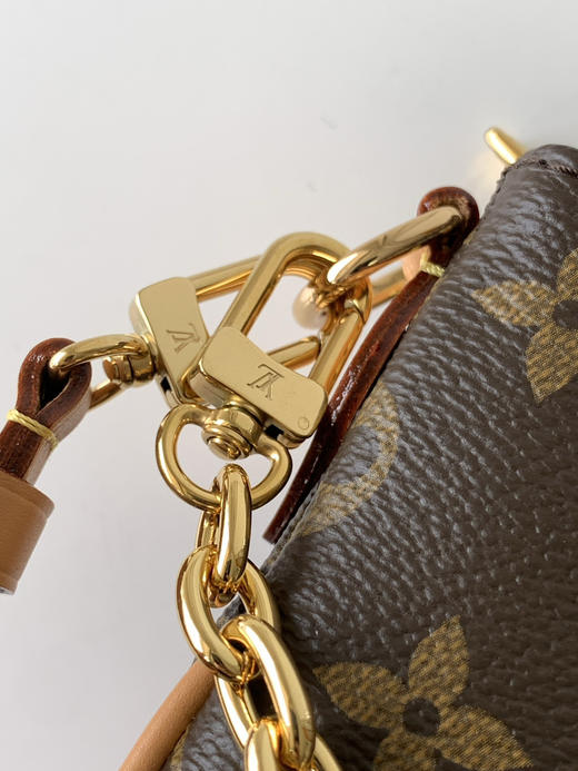 秋冬特惠💰1080 渠道级LV【全钢五金 变码芯片】te级LV 全套包装 M83008老花 Liv Pochette 手袋 商品图6