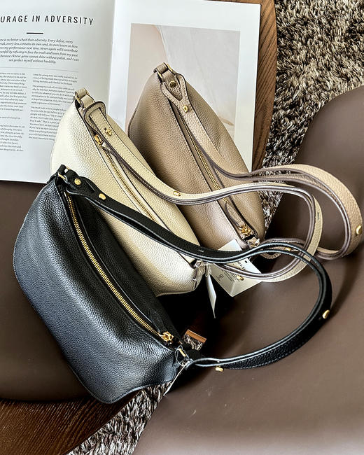 现货 THS-限时 之家 荔枝纹牛皮丰收单肩包 3色 CQ1426 商品图3