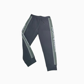 EMPORIO ARMANI 阿玛尼 男士徽标条纹 ASV 双面针织运动裤 绿色 EM002914 AF10013 U8120