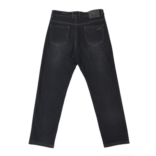 半身缘男裤 冬季保暖防皱耐穿抑菌抗菌高弹牛仔裤254201B10130148 商品图1