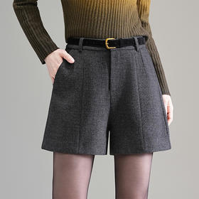 毛呢高腰休闲裤阔腿裤，厚款外穿靴裤短款直筒裤MYX-MND-95887-Y